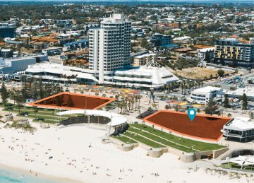 Image of North and South gateway sites at Scarborough Beach